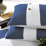 100% Cotton Nautical Stripe Duvet Cover Set Cotton