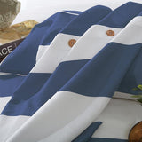Cotton 3-Piece Nautical Stripe Duvet Cover Set