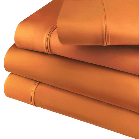 800 Thread Count Cotton Blend Bed Sheet Set Solid Deep Pocket