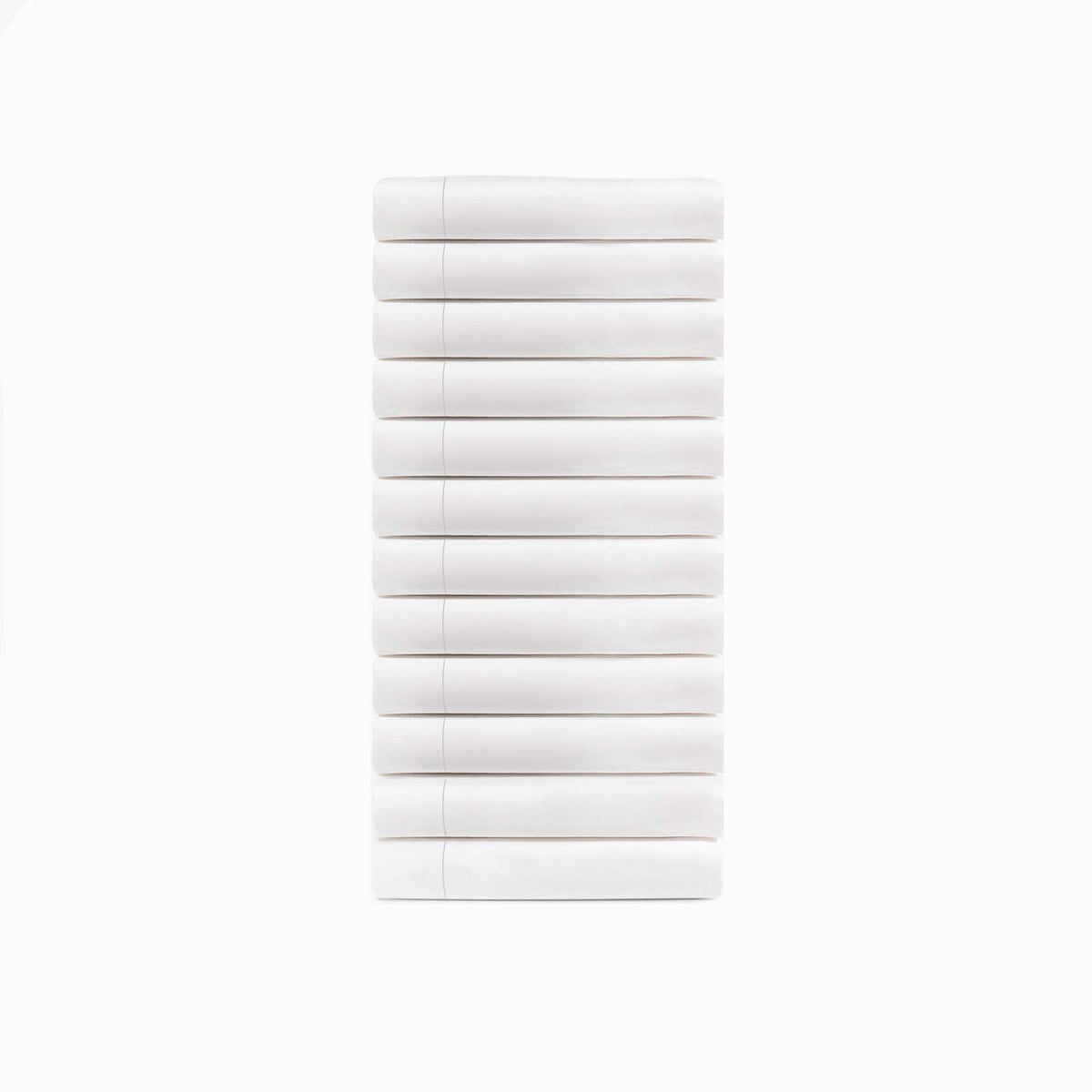 Cotton Blend Hotel Quality White Pillowcase Set of 12