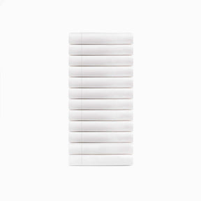 Cotton Blend Hotel Quality White Pillowcase Set of 12