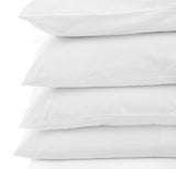 Cotton Blend Hotel Quality White Pillowcase Set of 12
