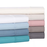 Cotton Blend Solid Pillowcases, Set of 2