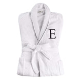 Cotton Embroidered Bathrobe Adults Unisex Bath Robe for Men and Women