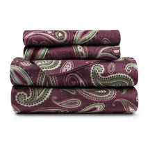 Cotton Flannel Floral Paisley Deep Pocket Bed Sheet Set