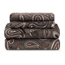 Cotton Flannel Floral Paisley Deep Pocket Bed Sheet Set