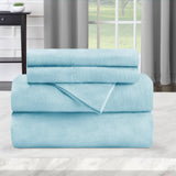 Cotton Flannel Solid Deep Pocket Bed Sheet Set