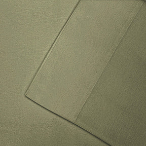Cotton Flannel Solid Deep Pocket Bed Sheet Set