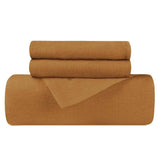 Cotton Flannel Solid Duvet Cover Set with Button Closure