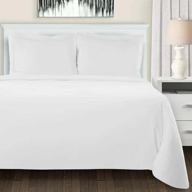 Cotton Flannel Solid Duvet Cover Set with Button Closure