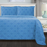 100% Cotton Flannel Trellis Pattern Duvet Cover Set