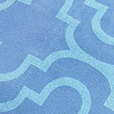 Cotton Flannel Solid Trellis Duvet Cover Set with Button Closure