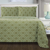 100% Cotton Flannel Trellis Pattern Duvet Cover Set