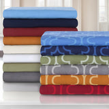 100% Cotton Flannel Trellis Pattern Duvet Cover Set