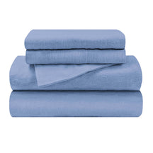 Cotton Flannel Trellis Traditional Solid Deep Pocket Bed Sheet Set