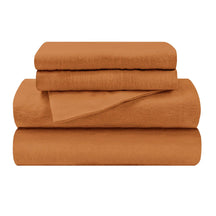 Cotton Flannel Trellis Traditional Solid Deep Pocket Bed Sheet Set