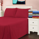 Cotton Flannel Trellis Traditional Solid Deep Pocket Bed Sheet Set