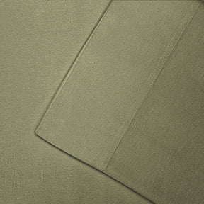 Cotton Flannel Trellis Traditional Solid Deep Pocket Bed Sheet Set