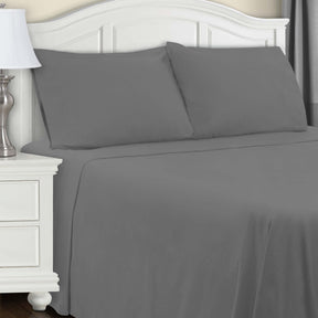 Cotton Flannel Trellis Traditional Solid Deep Pocket Bed Sheet Set