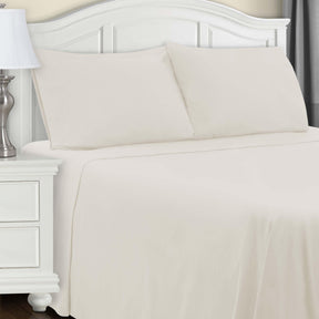 Cotton Flannel Trellis Traditional Solid Deep Pocket Bed Sheet Set
