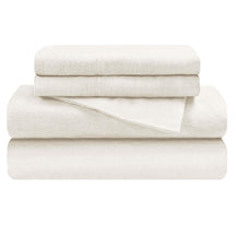 Cotton Flannel Trellis Traditional Solid Deep Pocket Bed Sheet Set