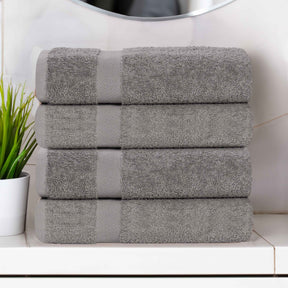 Cotton Highly Absorbent Eco-Friendly Quick Dry 4 Piece Bath Towel Set