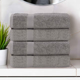 Cotton Highly Absorbent Eco-Friendly Quick Dry Bath Towel Set of 4