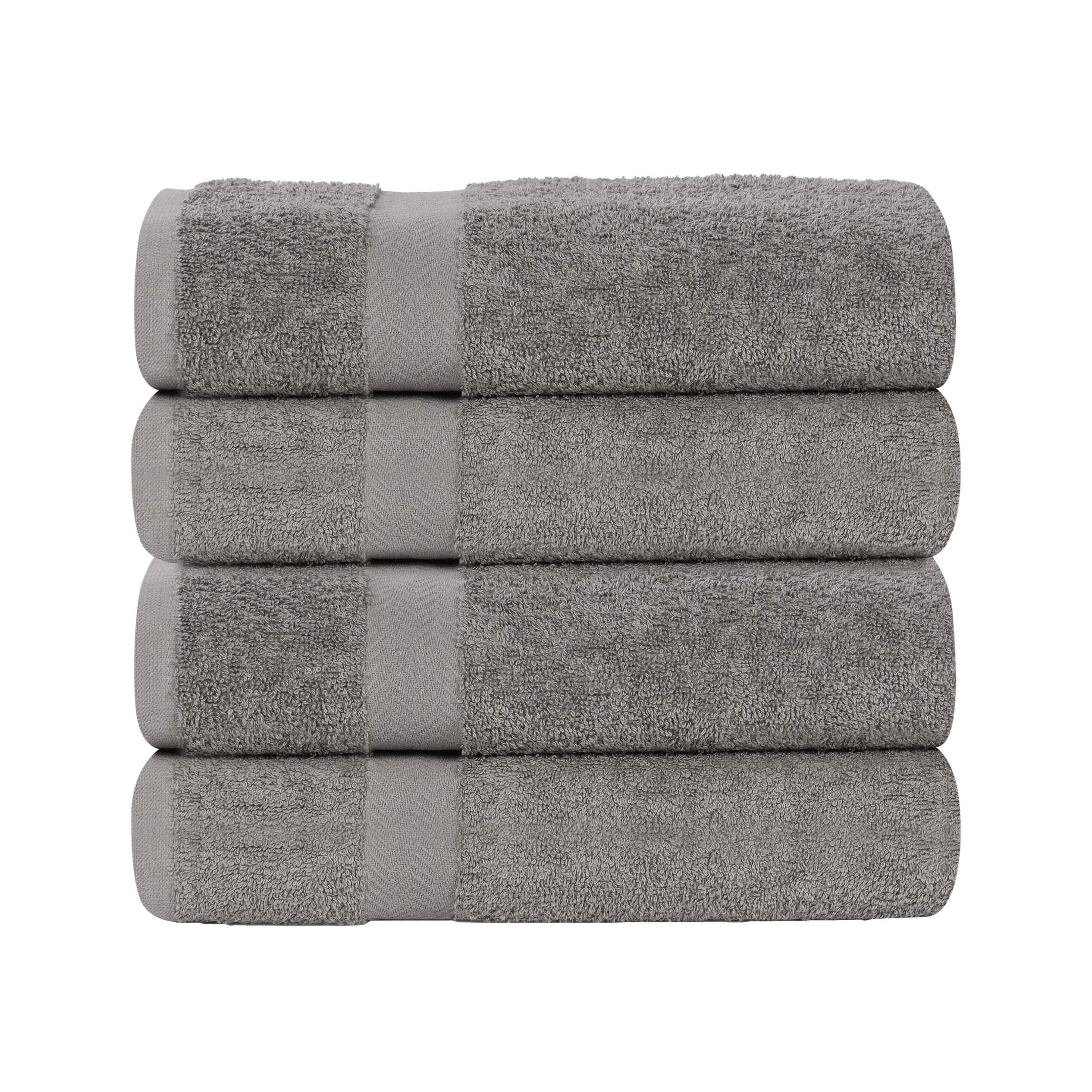 Cotton Highly Absorbent Eco-Friendly Quick Dry Bath Towel Set of 4