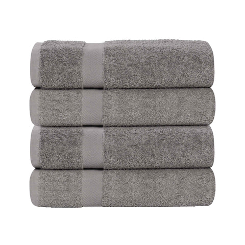 Cotton Highly Absorbent Eco-Friendly Quick Dry Bath Towel Set of 4