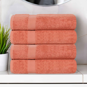 Cotton Highly Absorbent Eco-Friendly Quick Dry 4 Piece Bath Towel Set