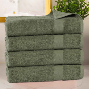 Cotton Highly Absorbent Eco-Friendly Quick Dry 4 Piece Bath Towel Set