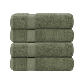 Cotton Highly Absorbent Eco-Friendly Quick Dry 4 Piece Bath Towel Set