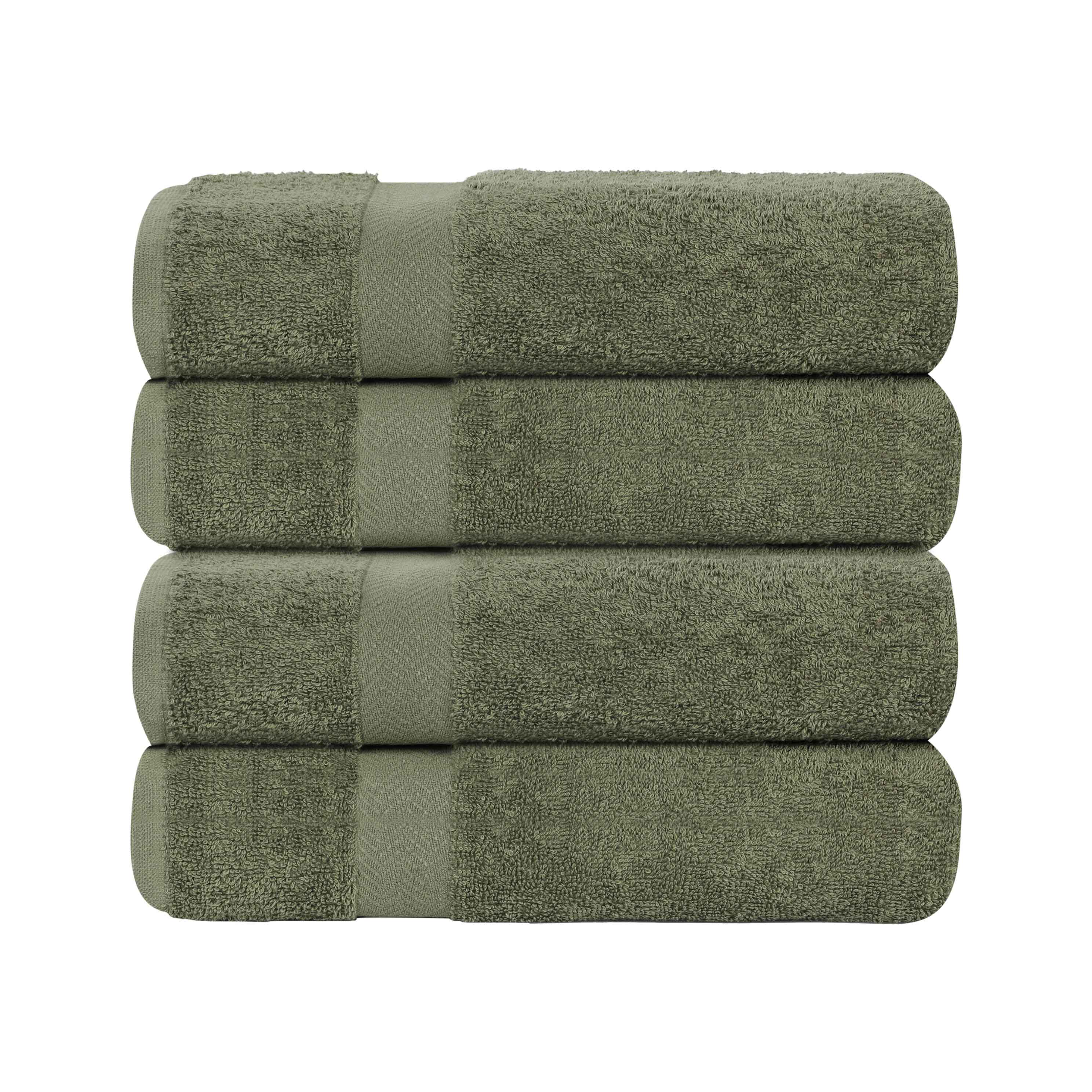 Cotton Highly Absorbent Eco-Friendly Quick Dry Bath Towel Set of 4