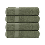 Cotton Highly Absorbent Eco-Friendly Quick Dry Bath Towel Set of 4