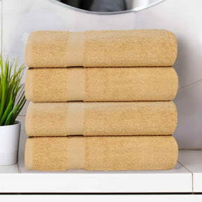 Cotton Highly Absorbent Eco-Friendly Quick Dry 4 Piece Bath Towel Set