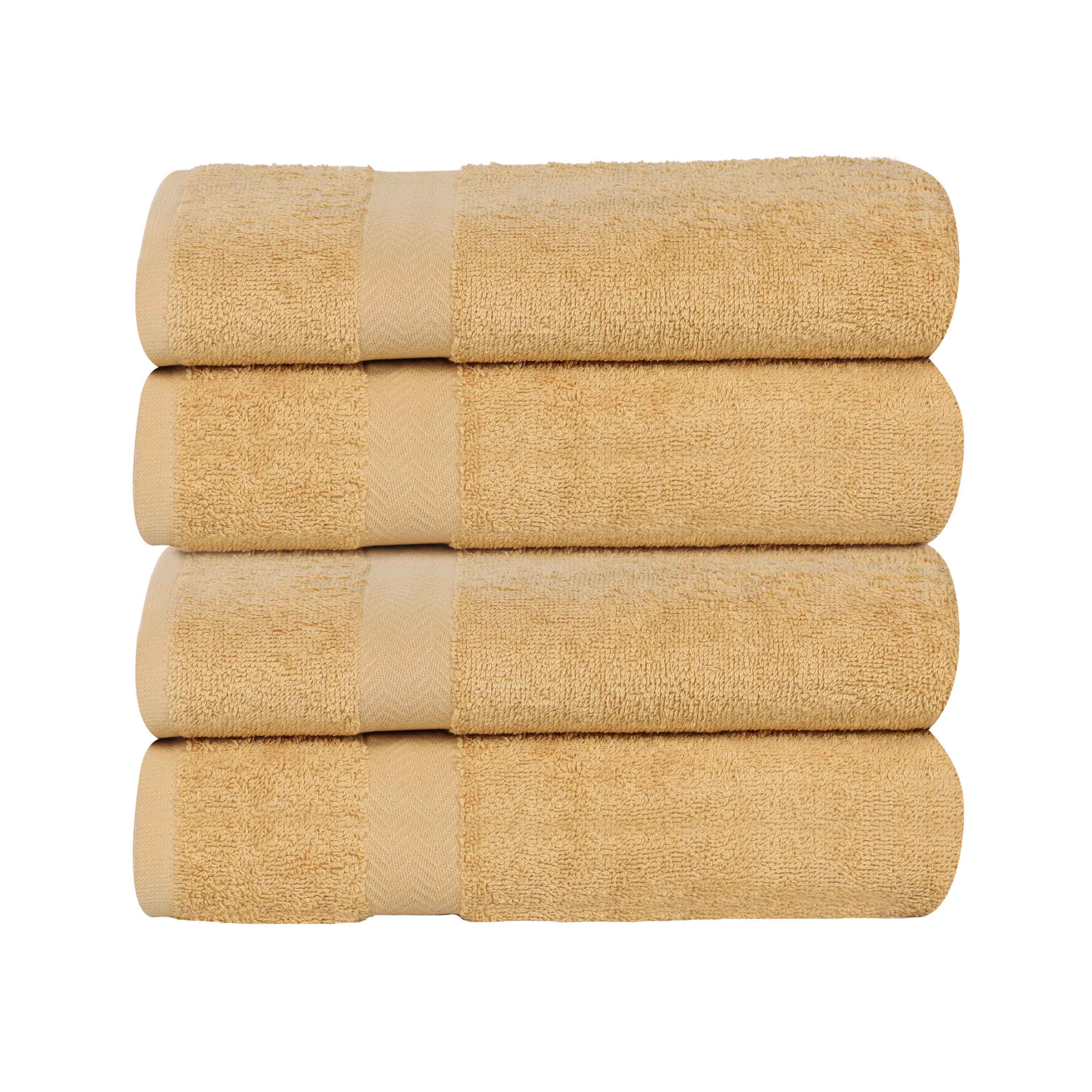 Cotton Highly Absorbent Eco-Friendly Quick Dry Bath Towel Set of 4