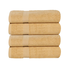 Cotton Highly Absorbent Eco-Friendly Quick Dry 4 Piece Bath Towel Set