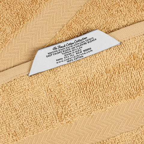 Cotton Highly Absorbent Eco-Friendly Quick Dry Bath Towel Set of 4