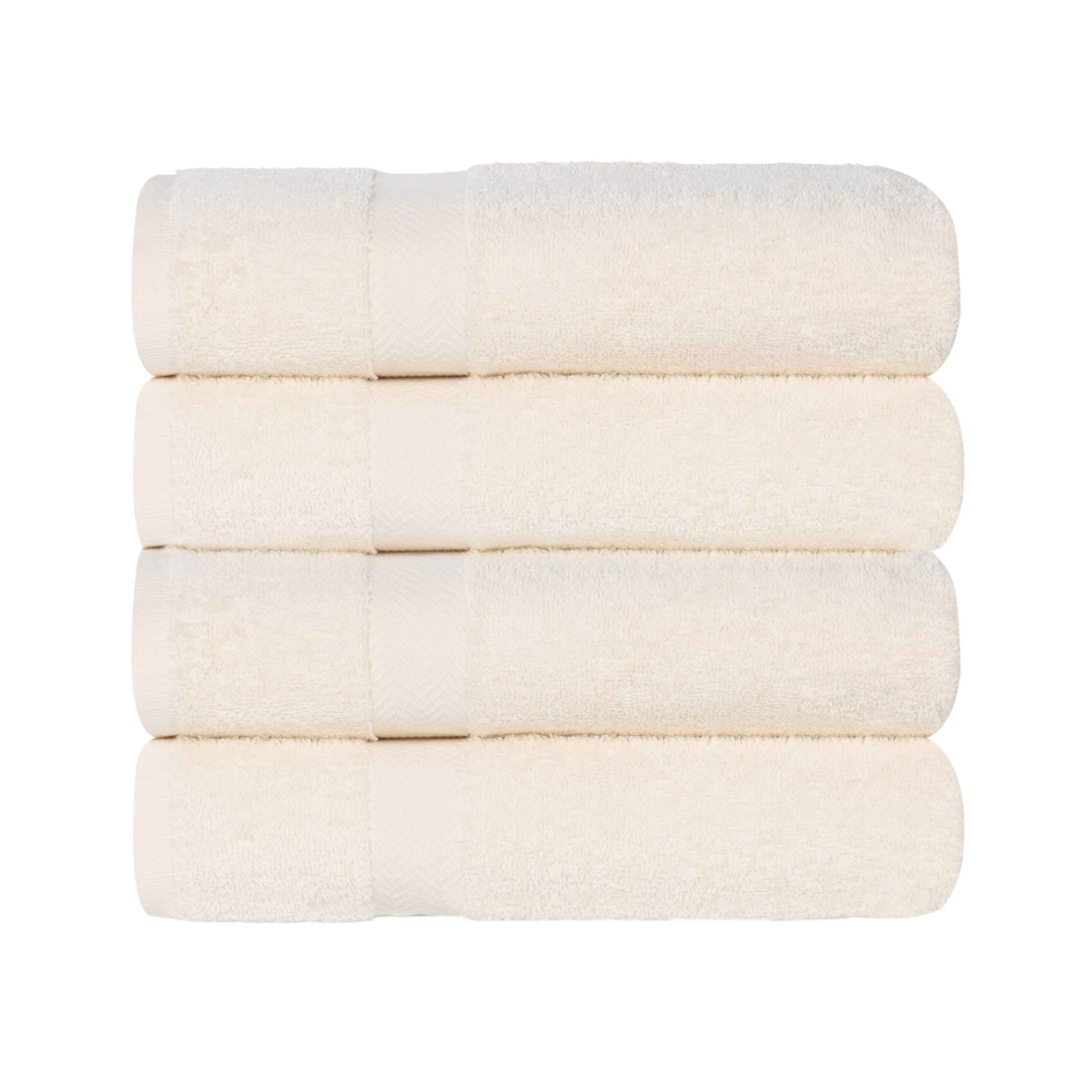 Cotton Highly Absorbent Eco-Friendly Quick Dry Bath Towel Set of 4