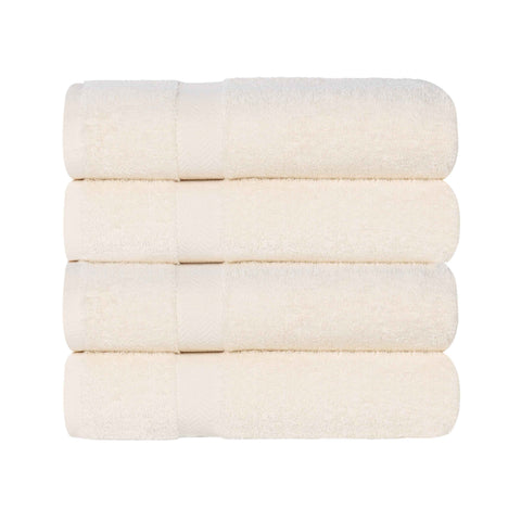 Cotton Highly Absorbent Eco-Friendly Quick Dry Bath Towel Set of 4