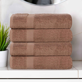 Cotton Highly Absorbent Eco-Friendly Quick Dry 4 Piece Bath Towel Set