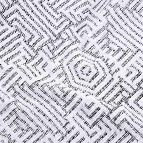 Cotton Modern Geometric Jacquard Plush Absorbent 3-Piece Towel Set