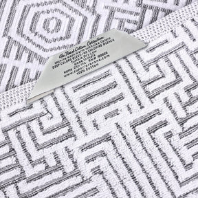 Cotton Modern Geometric Jacquard Plush Absorbent 3-Piece Towel Set