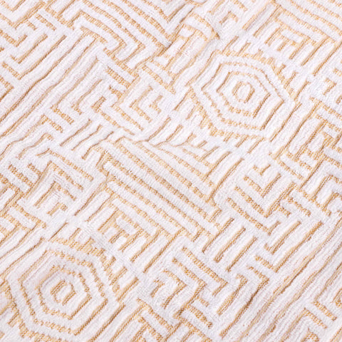 Cotton Modern Geometric Jacquard Plush Absorbent 3-Piece Towel Set