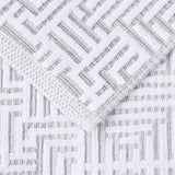 Cotton Modern Geometric Jacquard Plush Absorbent Hand Towel Set of 6