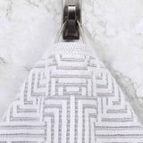 Cotton Modern Geometric Jacquard Plush Absorbent Hand Towel Set of 6