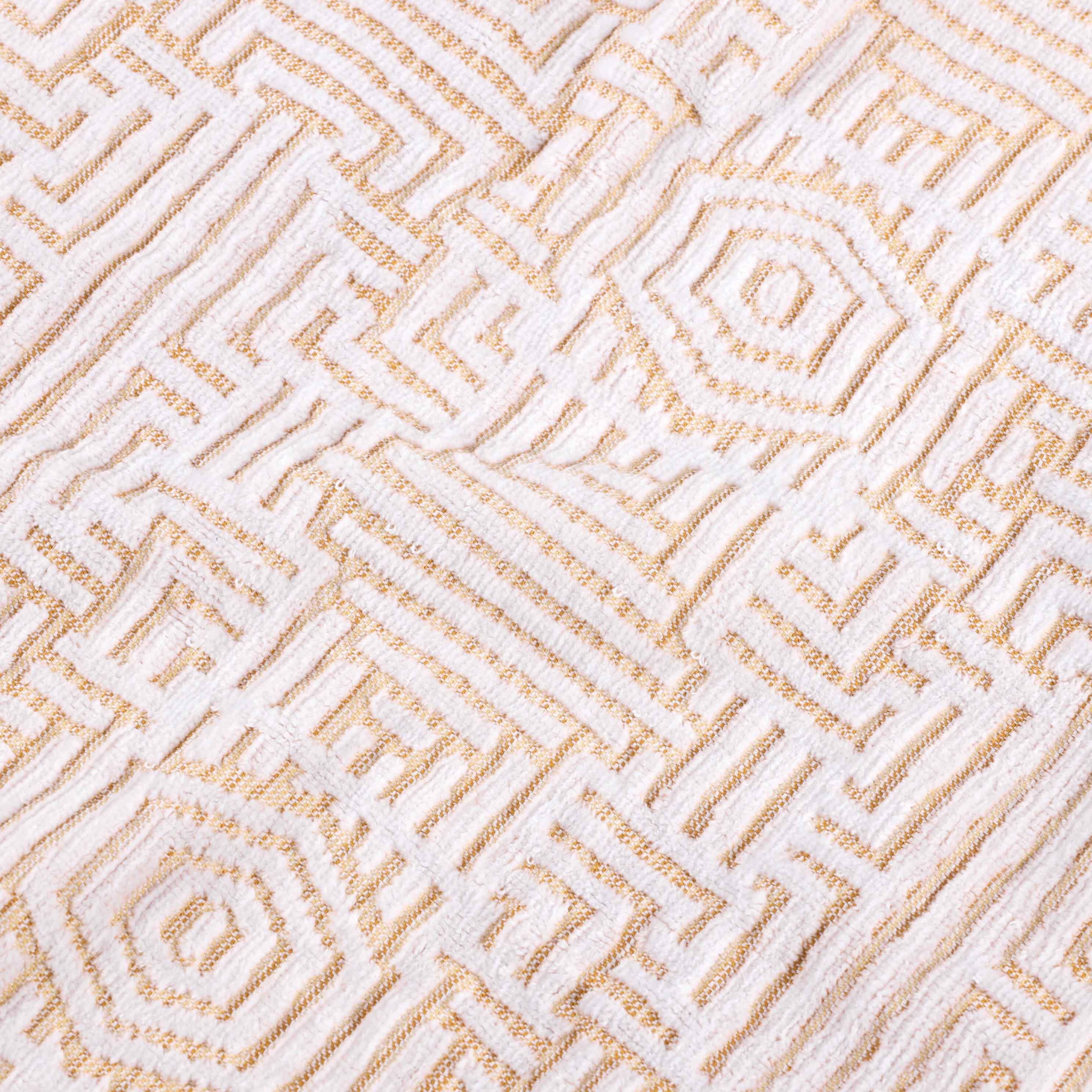 Cotton Modern Geometric Jacquard Plush Absorbent Hand Towel Set of 6