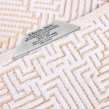 Cotton Modern Geometric Jacquard Plush Absorbent Hand Towel Set of 6