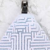 Cotton Modern Geometric Jacquard Plush Bath Sheet Set of 2
