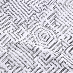 Cotton Modern Geometric Jacquard Plush Bath Sheet Set of 2